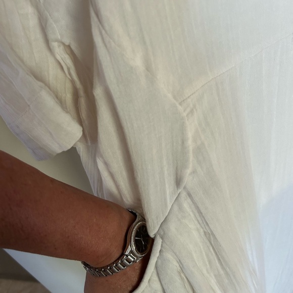 Free People Bohemian Gauze Dress XS Midi Length New - Picture 5 of 8